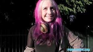 PublicAgent American slut talks dirty fucking outdoors in Prague