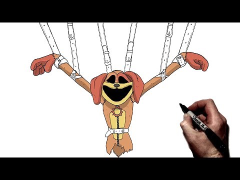 How To Draw Monster DogDay | Step By Step | Poppy Playtime