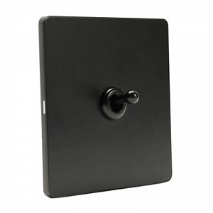 [Hot Item] Stainless Steelpanel Vintage Retro Light Switch Black Pure White Metal Brass Toggle Wal Switch 220V Vintage Light Switch