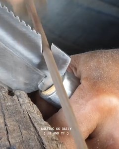 Making a multi purpose knife from bolt #metalcrafts #reelsvideo #metalworks #oldschool | METAL WORKS