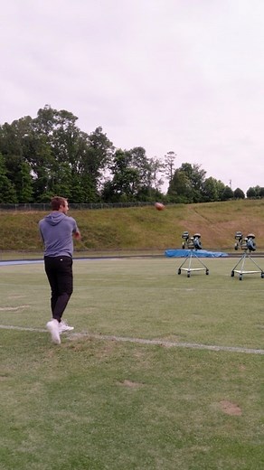 How QBs use the jugs machine @cadeklubnik 🏈 #rhobacku #rhoback #craveactivity | Rhoback