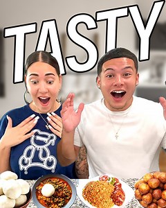 African Food Taste Test - Delicious! 😋🥘 | Janiece and Isaiah