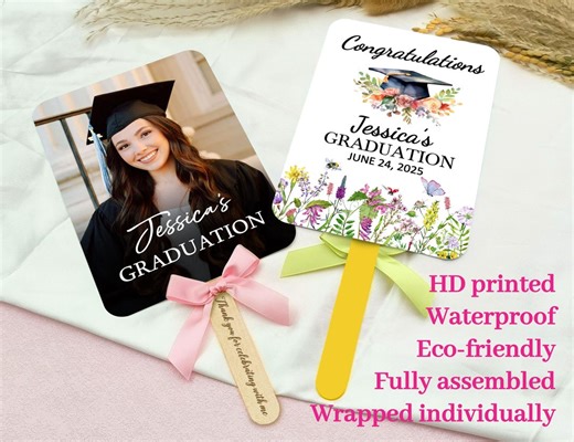 Personalized Photo Graduation Fans Congrats Grad Favor Fans for Guest Double-sided College Grad Fan Class of 2024 Fans With Photos Wedding - Etsy