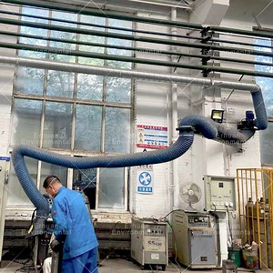 [Hot Item] Flexible Erhuan Fume Extraction Hood Arm Welding Fume Arm Built in Support Dust Collection Hood Arm