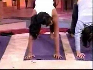 Jules Asner Does Yoga