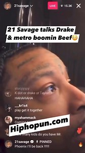 3.9K views · 27 reactions | 21 Savage talks about Drake and Metro Boomin’s beef. #drake #metroboomin #21savage #kendricklamar  | Hip Hop News Uncensored | Facebook