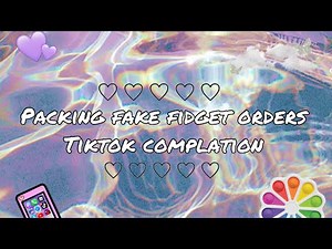 Packing fake fidget orders tiktok compilation