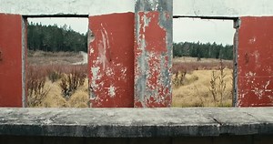 Abandoned Roofless Cement Structure Field Serrated: стоковое видео (без лицензионных платежей), 1103502213 | Shutterstock