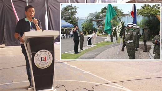 CDO MARKS 82ND YEAR OF MACARTHUR’S ARRIVAL. Speaking in behalf of Cagayan de Oro City Mayor Rolando ‘Klarex’ Uy, City Administrator Roy Hilario Raagas thanked City Hall’s department managers, the City Historical Commission and the City Tourism and Cultural Affairs Office for their sponsorship and participation in the 82nd commemoration of the arrival of American Gen. Douglas MacArthur at the Macabalan Wharf in Barangay Macabalan, Cagayan de Oro City last March 13./Text and edited clip by SC with
