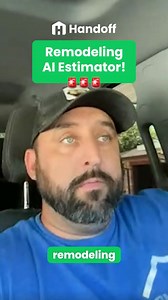 "I've been so frustrated with estimating that I was ready to give it up. Handoff is like taking a 1,000-pound weight off my chest. I feel so much better now. I'm so glad I found you guys." Todd Chester, VA | Handoff AI: Instant Remodeling Estimates