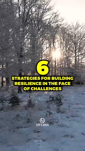 6 Strategies for Building Resilience in the Face of Challenges ✍️ | GROWTH MINDSET #motivation #inspiration #lifelessons #wisdom #positivity #GrowthMindset #positivevibes #motivationalspeech | Life's Ideal