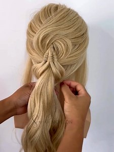 Pull-through infinity braid tutorial | MetDaan Hairstyles