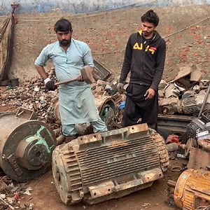 Incredible Process High-Value Copper Extraction from Scrap Motors | Full Recycling Process #Recycling #ScrapMotors #CastingProcess | S F Skills