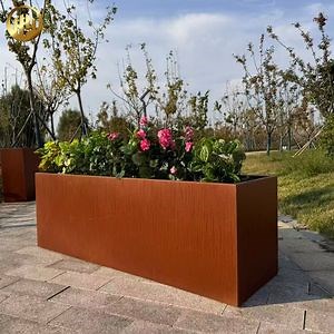 [Hot Item] Eco-Friendly Weathering Steel Wholesale Raised Garden Pots - Corrosion Resistant