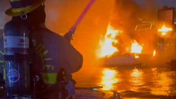 One dead and five injured after boat explosion at marina in Fort Lauderdale, Florida