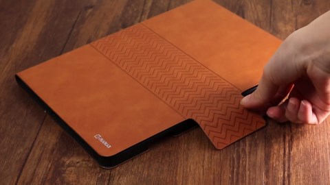 auaua Case for iPad 9th/8th/7th Generation 10.2 inch (2021/2020/2019 Released), with Pencil Holder, Vegan Leather, Auto Sleep/Wake Smart Cover (Pink)