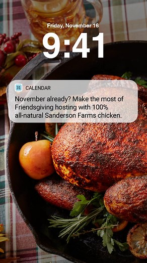 You swing for the fences. You’re bringing the heat, the sweet and the savory this Friendsgiving. | Sanderson Farms Chicken