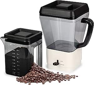 Amazon.com: Cold Brew Iced Coffee Maker Brews 12 servings of Rich Coffee Concentrate for Hot or Cold Refreshment : Home & Kitchen