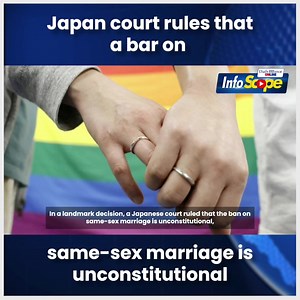 Japan court rules that a bar on same-sex marriage is unconstitutional. | Daily Mirror | Facebook