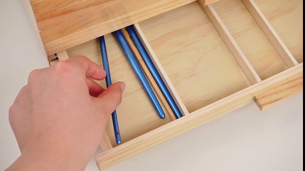 Geetery 2 Pack 12 Drawers Art Storage Wooden Art Supply Storage Organizer Pencil Pen Box Wood Drawers Box for Pastels Pencils Pens Markers Brushes