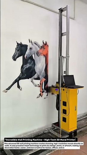 "Incredible Wall Printing Machine – High-Tech 3D Mural Printer!".