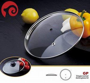 [Hot Item] FDA LFGB G Type Tempered Glass Lids for Cookware Glass Pot