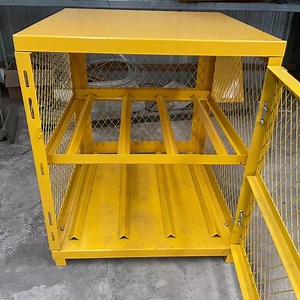 [Hot Item] Gas Cylinder Tank Storage Mesh Cages Design Metal Cages Gas Bottle Cage