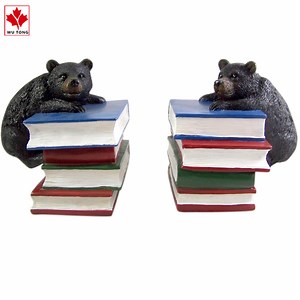 [Hot Item] Hot Sale Decorative Climbing Black Bear Cast Resin Bookends