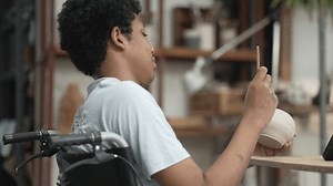 Disability Man Making Earthenware Workshop Small 库存影片视频（100% 免版税）3546513563 | Shutterstock