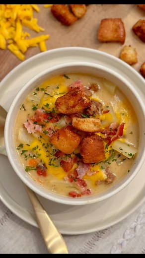 Cheeseburger soup 🍔 #food #soup #soupseason | Ali Grace Morsell