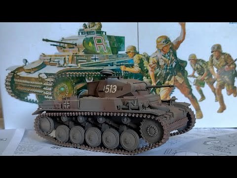 Tamiya 35009 1/35 German Panzerkampfwagen II Ausf F/G Scale Model Kit Building Review Panzer Tank