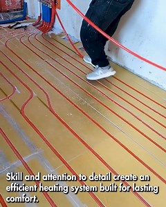 Smart Floor Heating Installation #UnderfloorHeating #HomeComfort | Pixplor