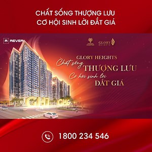 GLORY HEIGHTS ⚜ TIỀM NĂNG SINH LỜI ĐẮT GIÁ TRONG THỜI ĐIỂM "VÀNG" Glory Heights - nơi mang đến cho bạn một chất sống thượng lưu với những tiện ích đẳng cấp, một cơ hội sinh lời đắt giá với những ưu thế vượt trội. Tại đây, bạn sẽ được tận hưởng: 🌟Vị trí thuận lợi: Nằm ngay trên trục đường Vành đai 3, kết nối dễ dàng với các khu vực trọng điểm của thành phố, như sân bay, trung tâm hành chính, khu công nghiệp… 🌟Tâm điểm đô thị mô hình TOD khu Đông: Là một trong những dự án hiếm hoi được phát triể