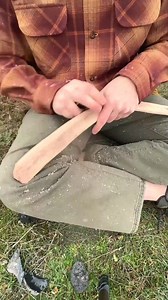 How I make rabbit sticks⧸hunting boomerangs with stone tools | Fish With Tony Mustache