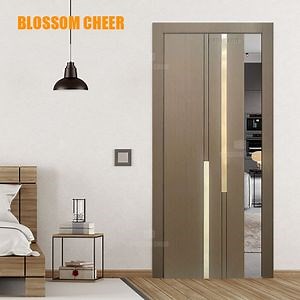 [Hot Item] Contemporary WPC Paint-Free Interior Door with Elegant Groove Design