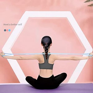 [Hot Item] Yoga Pilates Shape Body Figure 8 Band Chest Expander for Stretching Crossfit Home Gym Exercise