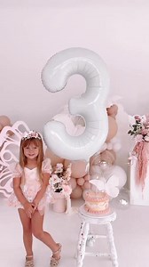 Makaing special birthday memories! Gigi looking absolutely beautiful in our Butterfly Kisses Peach Rose Romper 🌸🦋✨ https://arabellaandrose.com.au/product-category/baby-girl-special-occasion/ | Arabella And Rose