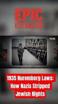1935 Nuremberg Laws: How Nazis Stripped Jewish Rights