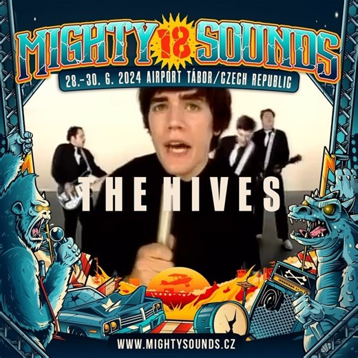 🔥 @thehives at Mighty Sounds vol. 18 🔥 🎫 Tickets 👉 MightySounds.cz 🎫 ➖➖➖ 📍 Mighty Sounds 2024 📅 June 28-30, 2024 🇨🇿 Tábor, CZ 🌐 MightySounds.cz | Mighty Sounds