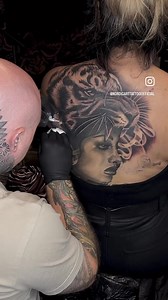 @dannil.ink kommer videre med Sussis lækre backpiece 👌🏻🔥 Ledige tider den 17-20 juli 👌🏻 | Nordic Art Tattoo - Esbjerg