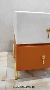 4.8K views | Two-Toned Bedside Drawer (Beige + Orange) Add a pop of...
