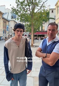 Paris fashion week: mi papá y yo usando mi marca de ropa en Paris