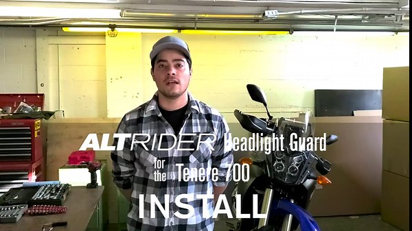 AltRider Clear Headlight Guard Compatible With Yamaha Tenere 700