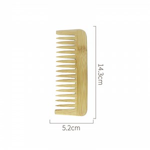 [Hot Item] Natural Color Bamboo Beard Comb Wood Comb Hair Brush Wooden Beard Comb