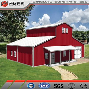 [Hot Item] Prefabricated Steel Structure Barndominium Homes Steel Structure Prefab Metal Barn House