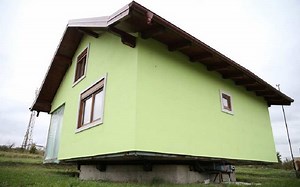 Watch: Man builds rotating house to please his wife who wanted a change of scenery