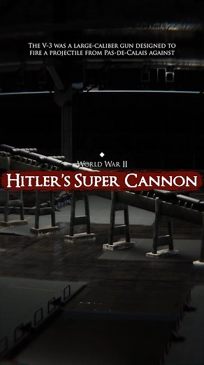 Hitler’s Super V3 Cannon during WW2 Hitler’s Super V3 Cannon, developed during World War II, was a massive, long-range artillery piece designed to bombard London from mainland Europe. Known as the "V3," it used a multiple-chamber system to fire projectiles at extreme distances. Despite its enormous size and potential, the V3 cannon faced technical challenges and was never fully operational. Allied forces destroyed the site before it could be used in combat, making it one of many failed "wonder w
