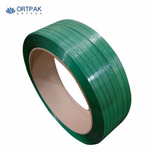 [Hot Item] High Durability Embossed Green Plastic Polyester Straps with Free Sample