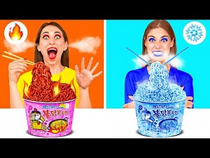 Hot vs Cold Food Challenge by Fun Teen Challenge