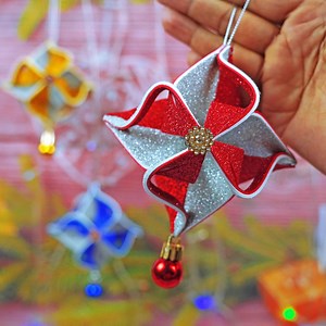 5.7K views · 68 reactions | Christmas is almost here Decorate your xmas tree with some beautiful handmade ornaments!❄ Learn how to make this DIY Christmas ornaments for your home deocration It's very easy and interesting to make. #christmas2025 #christmascrafts #christmasdecor #christmasornaments #Christmas | Million Ideas of Crafts | Facebook